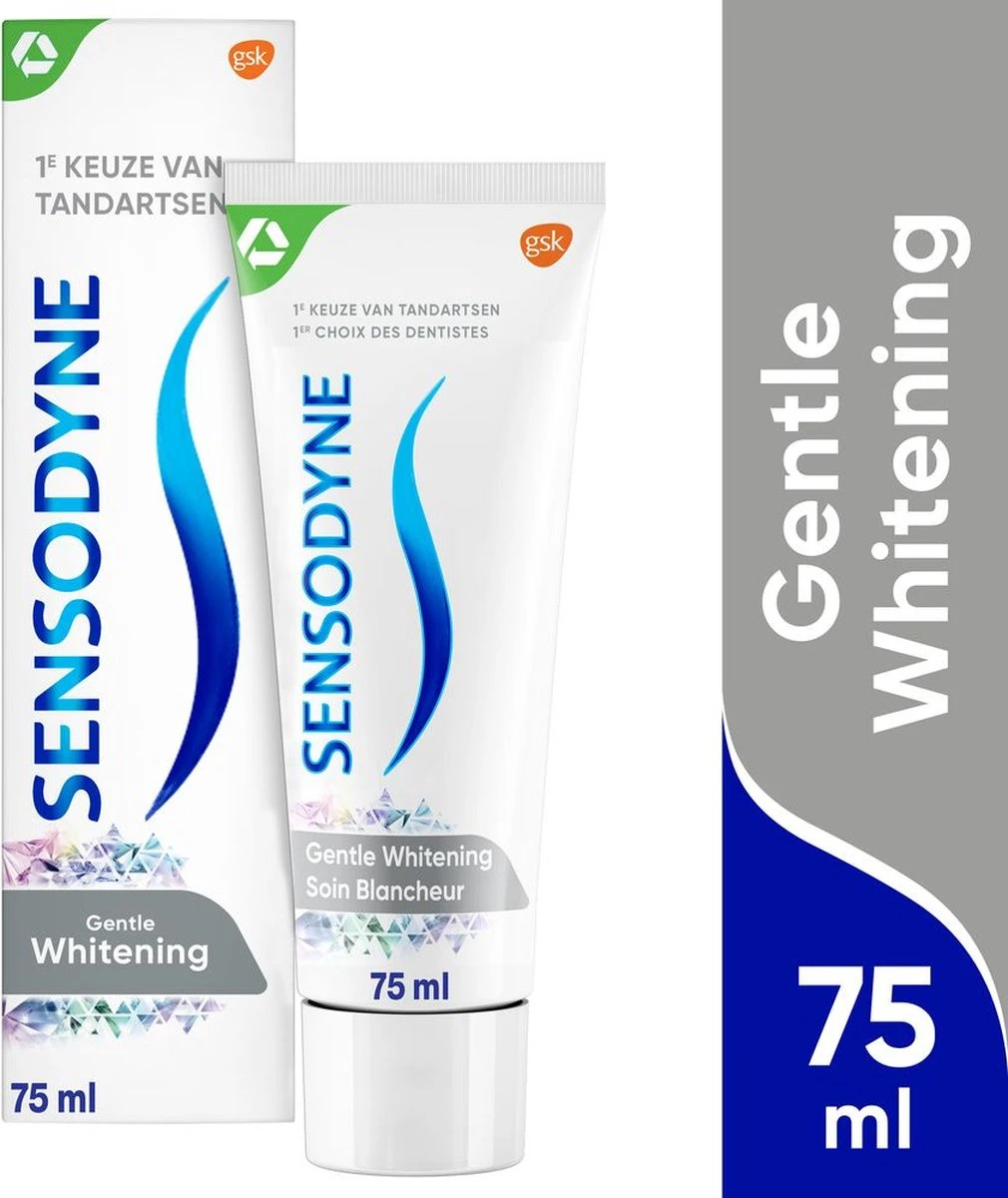 Sensodyne Gentle Whitening Tandpasta Voor Gevoelige Tanden 2x 75 Ml 3 Sensodyne Gentle Whitening Tandpasta Voor Gevoelige Tanden 2x 75 Ml