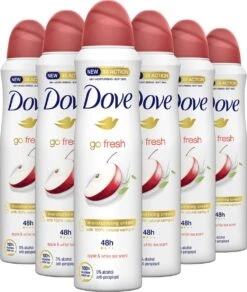 Dove Go Fresh Apple & White Tea Anti-Transpirant Deodorant Spray - 6 X 150 Ml - Voordeelverpakking