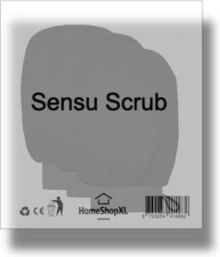 Sensu Scrub Handschoen - 3 Stuks - Zwart - Washand Exfoliating Glove - Kessa Hammam Washandje -Lichaamsverzorging Winkel 1029x1200
