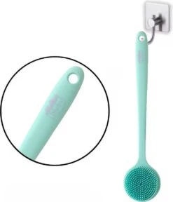 Blubs® – Badborstel – Dry Brush – Rug Scrubber – Lichaamsborstel – Rugborstel Douche Met Steel – Huidborstel – Doucheborstel – Bad- & Doucheaccessoires – Badborstel Met Steel – Doucheborstel Rugborstel – Siliconen Borstel – Massage – Cyaan -Lichaamsverzorging Winkel 1030x1200 2