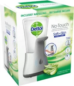 Dettol - Handzeep - Automatische Zeepdispenser - No Touch - Met Navulling Hydraterende Aloë Vera 250ml - Antibacterieel -Lichaamsverzorging Winkel 1041x1200