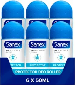 Sanex Dermo Protector Deodorant Anti-Transpirant Roller 6 X 50ml - Voordeelverpakking