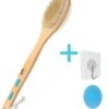 Blubs® – Houten Badborstel – Dry Brush – Rug Scrubber – Lichaamsborstel – Rugborstel Douche Met Steel – Huidborstel – Rugborstel Hout – Houten Badborstel Met Steel – Doucheborstel Met Steel – Houten Borstel – Droogborstel – Massage – Blauw -Lichaamsverzorging Winkel 1064x1200 1