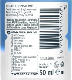 Sanex Dermo Sensitive Deodorant Anti-Transpirant Roller 6 X 50ml - Voordeelverpakking -Lichaamsverzorging Winkel 1075x1200 2