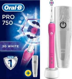 Oral B Oral-B PRO 750 - 3DWhite - Elektrische Tandenborstel - Inclusief Reisetui -Lichaamsverzorging Winkel 1089x1200 3