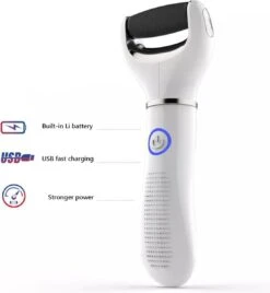 Vastu Eeltverwijderaar - Elektrische Oplaadbare Voetvijl Inclusief Opvangdoekje & Opbergzakje - Callus Remover - Inclusief Extra Opzetvijlen -Lichaamsverzorging Winkel 1106x1200