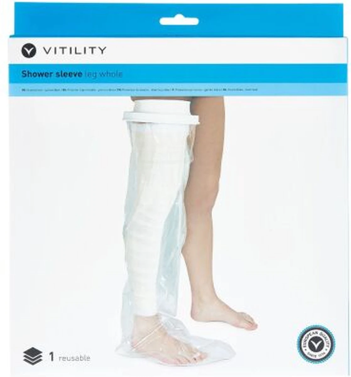 VITILITY Douchehoes Been Heel - Gipshoes - Gips En Verband Bescherming Tegen Vocht 21 VITILITY Douchehoes Been Heel - Gipshoes - Gips En Verband Bescherming Tegen Vocht - Afbeelding 19