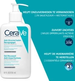 CeraVe Blemish Control Cleanser - 236ml - Gezichtsreiniger Voor Huid Met Neiging Tot Acne -Lichaamsverzorging Winkel 1118x1200