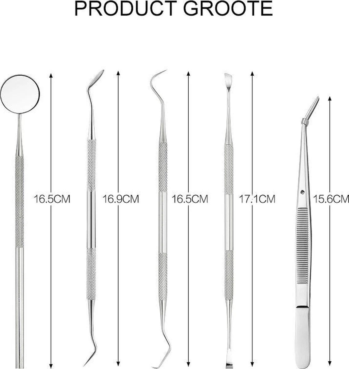 Newide Professionele Tandarts Set Met Luxe Etui – Tandsteen Verwijderaar – RVS Tandarts Setje – Tandenstokers – Tandartshaakje – Tand Verzorging Gereedschap Set – Tandplak Verwijderaar 9 Newide Professionele Tandarts Set Met Luxe Etui – Tandsteen Verwijderaar – RVS Tandarts Setje – Tandenstokers – Tandartshaakje – Tand Verzorging Gereedschap Set – Tandplak Verwijderaar - Afbeelding 7