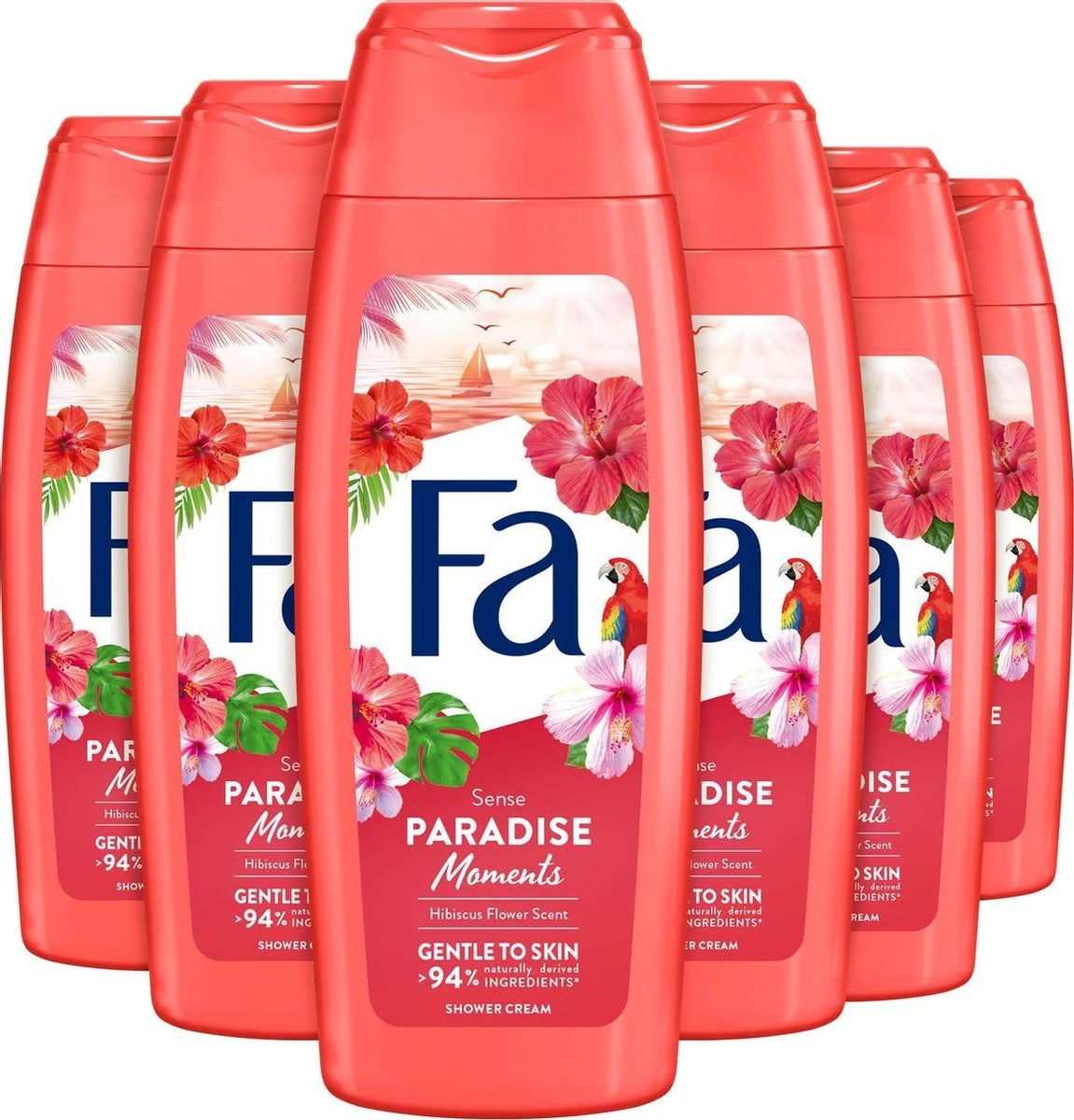 Fa Paradise Moments Douchegel 6 X 250ml - Grootverpakking 3 Fa Paradise Moments Douchegel 6 X 250ml - Grootverpakking