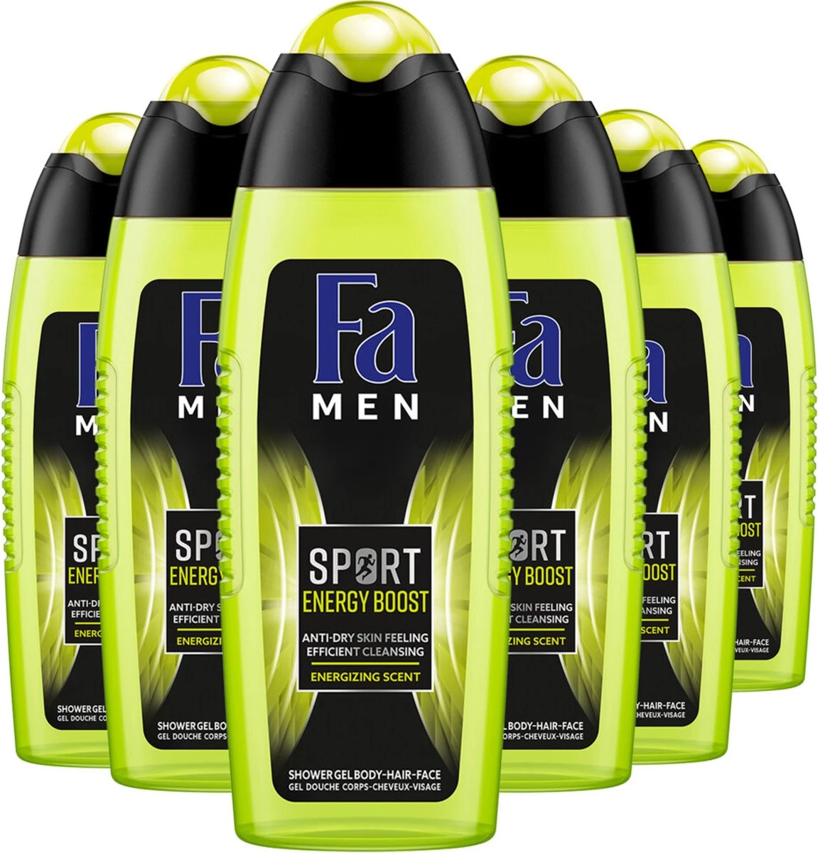 Fa Men Sport Energy Boost Douchegel 6x 250ml - Grootverpakking 15 Fa Men Sport Energy Boost Douchegel 6x 250ml - Grootverpakking - Afbeelding 13