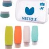 Nesto's® Reisflesjes - Inclusief Toilettas - Siliconen - Reisflacons - Handbagage - 100ml - 6 Stuks -Lichaamsverzorging Winkel 1158x1200 1