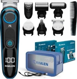 5 In 1 Baardtrimmer Voor Mannen - Trimmer Voor Baard En Lichaam - Neus En Oor -Bodygroomer - 0.5-10MM