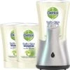Dettol - Automatische Zeepdispenser No Touch & 3x250ml Handzeep No Touch Navulling - Aloe Vera