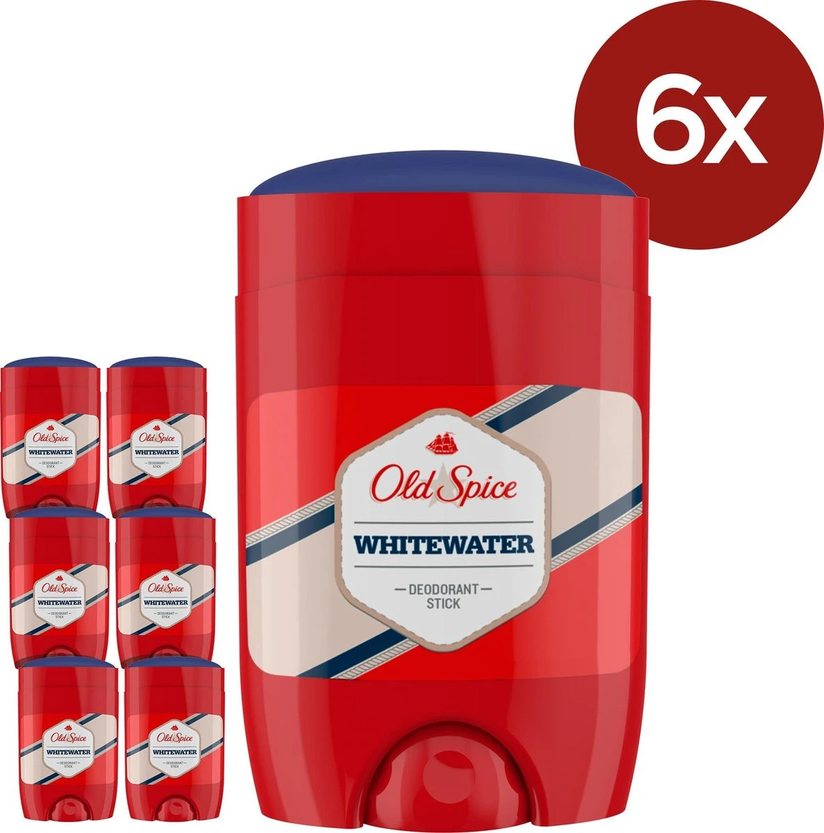 Old Spice Whitewater Stick - Voordeelverpakking 6x50ml - Deodorant 6 Old Spice Whitewater Stick - Voordeelverpakking 6x50ml - Deodorant - Afbeelding 4