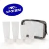 Qpacks - 8-delige Reisflesjes Set Transparant - Vliegtuig Handbagage - Navulbare Reis 100ML Flacons - Incl. Potjes & Etui -Travel - Reisaccessoires -Lichaamsverzorging Winkel 1190x1200 10