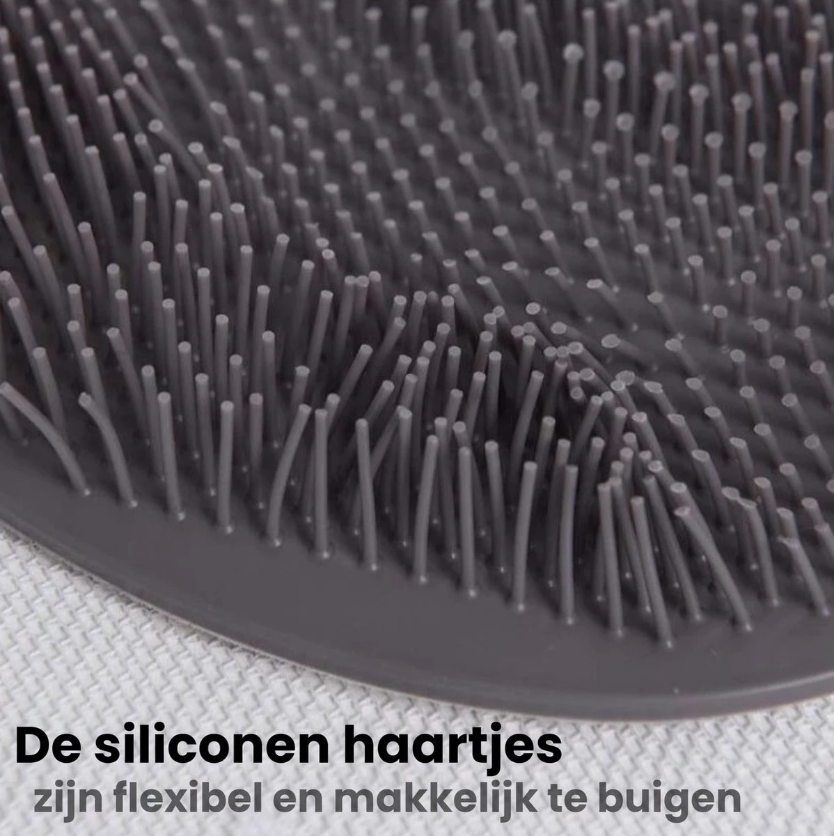 JEKO® - Voetscrubber - Douche Borstel - Voetmassage - Douchemat Antislip Zuignappen - Massage Mat - Voet Verzorging - Rug Wasser - Voetwasser - Grijs 5 JEKO® - Voetscrubber - Douche Borstel - Voetmassage - Douchemat Antislip Zuignappen - Massage Mat - Voet Verzorging - Rug Wasser - Voetwasser - Grijs - Afbeelding 3