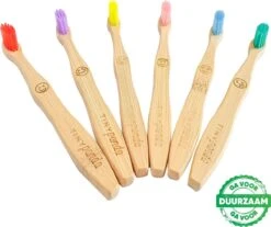 4+2 Bamboe Tandenborstel Voor Kinderen - Emoji - Bamboo Kids Toothbrush - Zero Waste - Vegan -Lichaamsverzorging Winkel 1200x1007 1