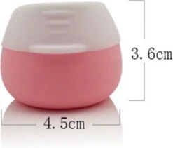 YONO Reis Cosmetica Potjes - Lege Potjes Met Deksel - Zalfpotjes - Siliconen Reisflesjes Set Handbagage - Reisflacons Navulbaar - 4 Stuks - 10 ML -Lichaamsverzorging Winkel 1200x1026