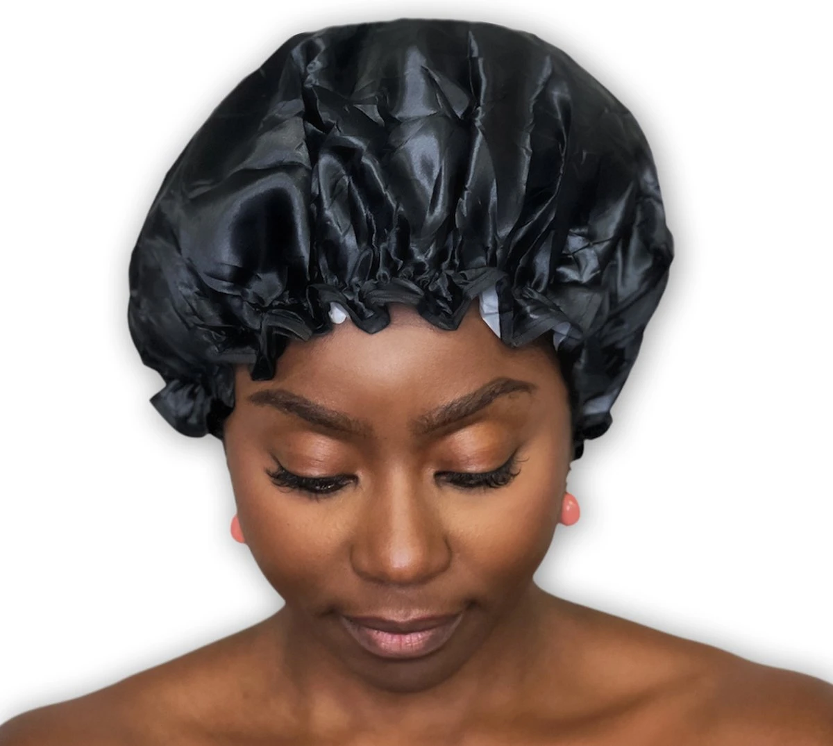 Merkloos GROTE Douchemuts / Shower Cap / Douchekapje / Douche Cap Voor Vol Haar / Krullen / Afro - Zwart 5 Merkloos GROTE Douchemuts / Shower Cap / Douchekapje / Douche Cap Voor Vol Haar / Krullen / Afro - Zwart - Afbeelding 3