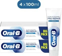 Oral B Oral-B Tandvlees & Glazuur Pro-Repair Origineel - Voordeelverpakking 4 X 100 Ml - Tandpasta Verpakt In Gerecycleerd Karton -Lichaamsverzorging Winkel 1200x1087 3