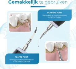 V-Goods Premium Sonische Tandsteen Verwijderaar - 5 Standen - Inclusief Tandarts Set - 3 Opzetstukken - Tandplak -Lichaamsverzorging Winkel 1200x1091 5