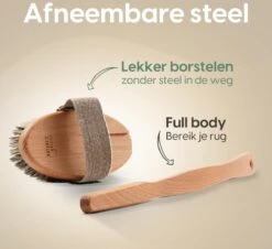 100% Natuurlijke Lichaamsborstel Met Lange Afneembare Steel - Rugborstel Badborstel Doucheborstel - Dry Brushing Huidborstel - Droogborstel - Douche -Lichaamsverzorging Winkel 1200x1099 1