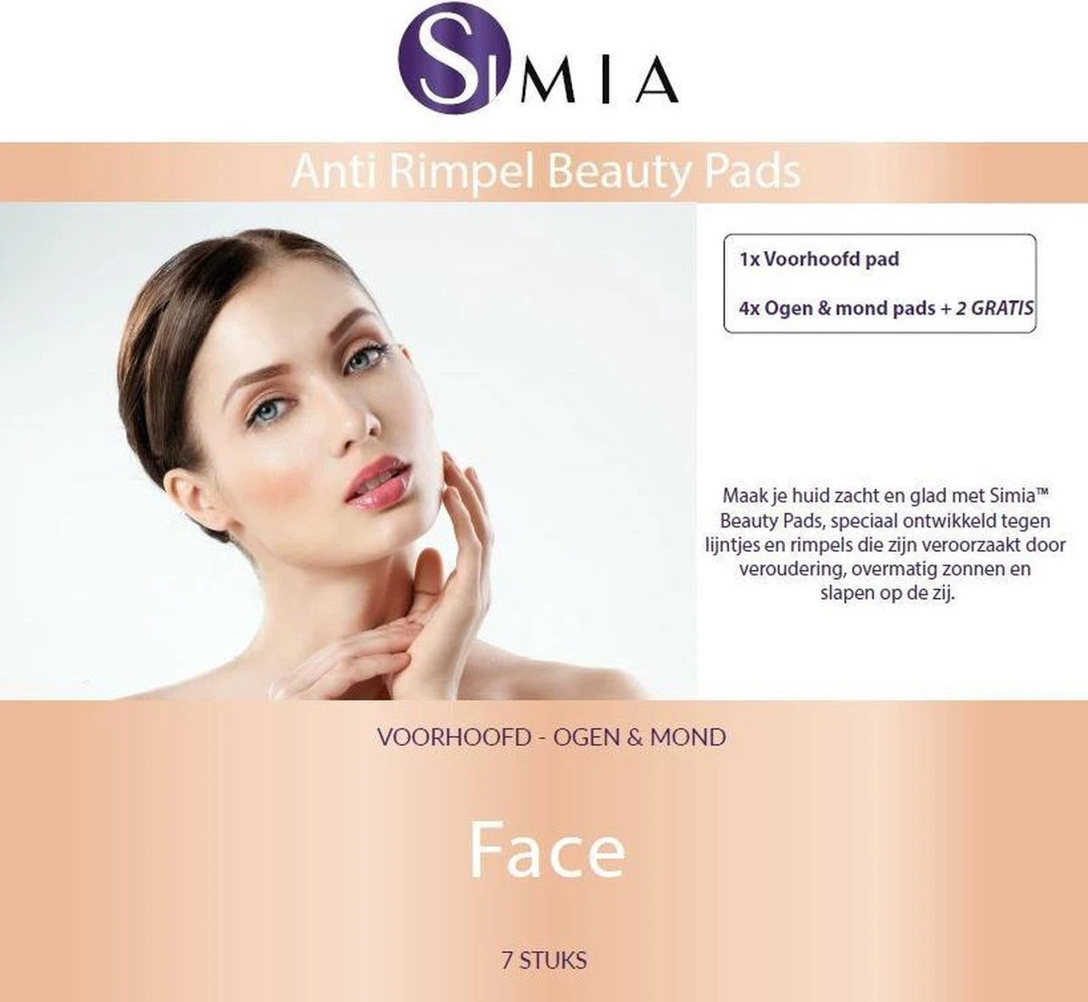Simia™ Anti Rimpel Beauty Pads - Face Set (7 Stuks) - Voorhoofd Mond & Ogen - Herbruikbaar Anti Aging Siliconen Pad Tegen Lijntjes En Rimpels 5 Simia™ Anti Rimpel Beauty Pads - Face Set (7 Stuks) - Voorhoofd Mond & Ogen - Herbruikbaar Anti Aging Siliconen Pad Tegen Lijntjes En Rimpels - Afbeelding 3