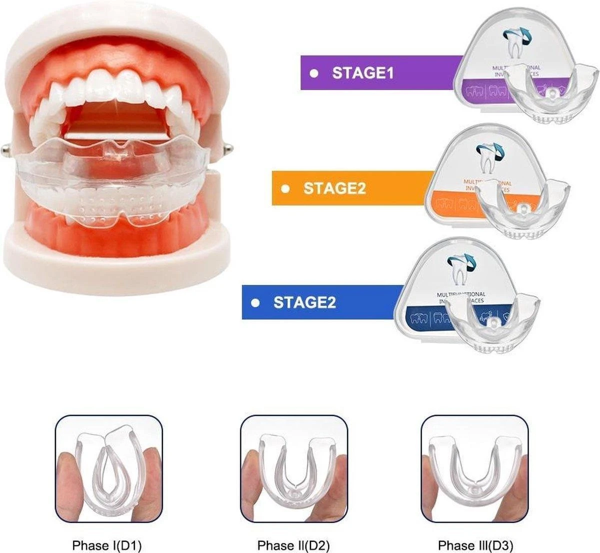SAMA Direct™ Rechte Tanden Zonder Beugel - Orthodontische Bitjes - Rechte Tanden Bitje - Beugel - Knarsbitje - Nachtbeugel - Knarsen Bitje - Rechte Tanden - Witte Tanden 3 SAMA Direct™ Rechte Tanden Zonder Beugel - Orthodontische Bitjes - Rechte Tanden Bitje - Beugel - Knarsbitje - Nachtbeugel - Knarsen Bitje - Rechte Tanden - Witte Tanden