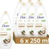 Dove Pampering Sheabutter & Vanille Douchegel - 6 X 250 Ml - Voordeelverpakking -Lichaamsverzorging Winkel 1200x1118