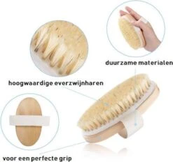 Simia™ Dry Brushing Huidborstel Met Natuurlijke Haren - Huidverbetering - Anti Cellulitis Brush - Lichaamsborstel - Droogborstel -Lichaamsverzorging Winkel 1200x1129 4