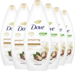 Dove Pampering Sheabutter & Vanille Douchegel - 6 X 250 Ml - Voordeelverpakking -Lichaamsverzorging Winkel 1200x1135 1