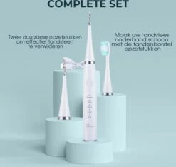Merkloos Tandsteen Verwijderaar Elektrisch – Tandenborstel Opzetstukken - Tandarts Spiegel - 5 Standen -Wit -Lichaamsverzorging Winkel 1200x1139 8