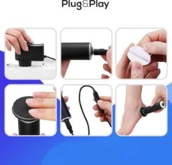 LifeWise Elektrische Eelt Verwijderaar - Voetvijl - 60 Vervangbare Schuurpads - Netstroom Adapter -Lichaamsverzorging Winkel 1200x1153 1