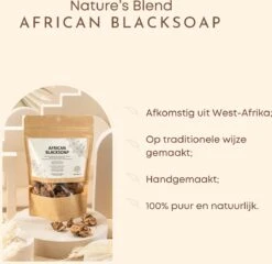 Nature's Blend African Black Soap - Zeep Puur - Biologisch - 100 Gram -Lichaamsverzorging Winkel 1200x1168 2