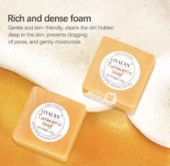 LIYALAN | Turmeric Soap | Kurkuma Zeep | 100% Natuurlijk | Gezichtsreiniging | Lichaamsreiniging | Body Wash | Handzeep | Douchezeep -Lichaamsverzorging Winkel 1200x1169 1
