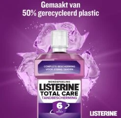 LISTERINE Total Care Tandbescherming, Mondspoeling, Biedt Complete Bescherming Voor Sterke Tanden Met 6 In 1 Effect, 3 X 500 Ml -Lichaamsverzorging Winkel 1200x1172 1