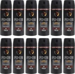 AXE Dark Temptation Deodorant / Bodyspray - 12x 150 Ml - Voordeelverpakking