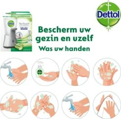 Dettol - Handzeep - Automatische Zeepdispenser - No Touch - Met Navulling Hydraterende Aloë Vera 250ml - Antibacterieel -Lichaamsverzorging Winkel 1200x1180 2