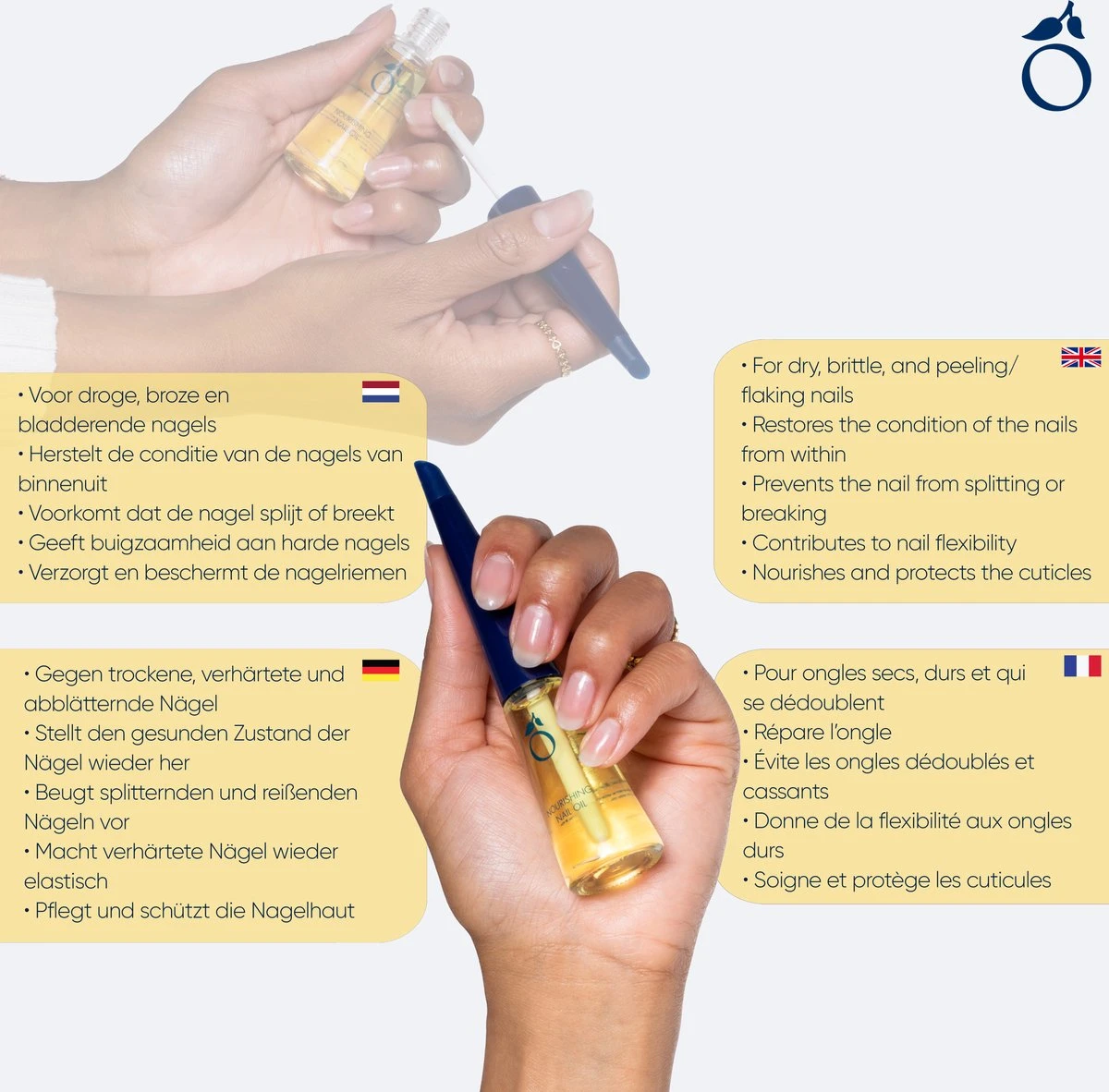 Herome Voedende Nagelolie - Nourishing Nail Oil - Herstelt, Droge, Breekbare Nagels En Maakt Nagels Weer Gezond En Veerkrachtig.- 10ml. 5 Herome Voedende Nagelolie - Nourishing Nail Oil - Herstelt, Droge, Breekbare Nagels En Maakt Nagels Weer Gezond En Veerkrachtig.- 10ml. - Afbeelding 3