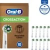 Oral B Oral-B CrossAction - Met CleanMaximiser-technologie - Opzetborstels - 10 Stuks - Brievenbusverpakking