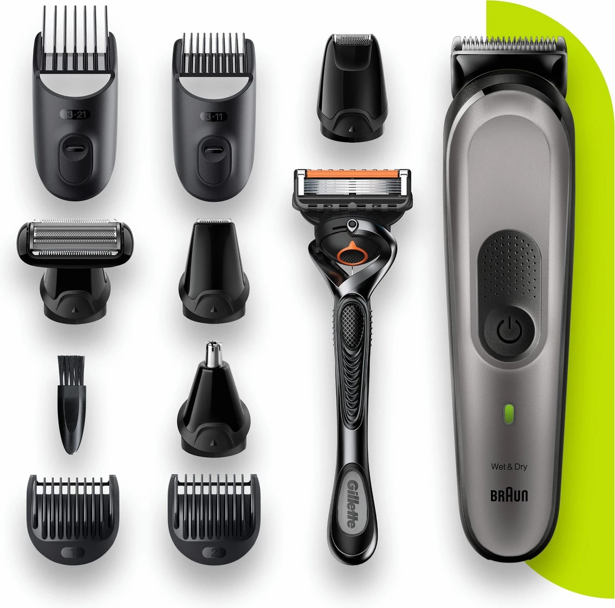 Braun Multigroomer 7 MGK7320 - 10in1 Trimmer Voor Mannen - Baard + Haar 6 Braun Multigroomer 7 MGK7320 - 10in1 Trimmer Voor Mannen - Baard + Haar - Afbeelding 4