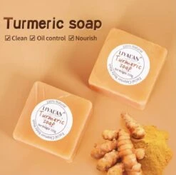 LIYALAN | Turmeric Soap | Kurkuma Zeep | 100% Natuurlijk | Gezichtsreiniging | Lichaamsreiniging | Body Wash | Handzeep | Douchezeep -Lichaamsverzorging Winkel 1200x1190 3