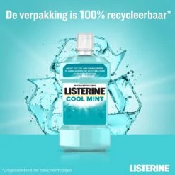 LISTERINE® Fresh Mint, Mondspoeling Met Essentiële Oliën Voor Een Langdurig Frisse Adem, 3x600ml -Lichaamsverzorging Winkel 1200x1200 1122