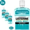 LISTERINE Cool Mint Milde Smaak, Mondspoeling Zonder Alcohol Met Etherische Oliën, Helpt Bacteriën Te Verwijderen En Zorgt Voor Een Langdurig Frisse Adem, 3 X 500 Ml -Lichaamsverzorging Winkel 1200x1200 1128