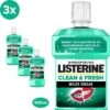 LISTERINE Clean & Fresh, Mondwater Met Essentiële Oliën En Fluoride, Zonder Alcohol, Bereikt De Plaatsen Die De Tandenborstel Mist – Zelfs Tussen De Beugel, 3 X 500 Ml 2 LISTERINE Clean & Fresh, Mondwater Met Essentiële Oliën En Fluoride, Zonder Alcohol, Bereikt De Plaatsen Die De Tandenborstel Mist – Zelfs Tussen De Beugel, 3 X 500 Ml -Lichaamsverzorging Winkel 1200x1200 1137