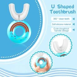 Tandenborstel Kind-Handtandenborstel Voor Kinderen-2 Tot 12 Jaar-Zachte Silliconen-Baby Tandenborstel-Tandenborstel Baby En Peuter - U-Vormig - 360 Graden-Bijtringen-peutertandenborstel-U Vorm -Lichaamsverzorging Winkel 1200x1200 1142