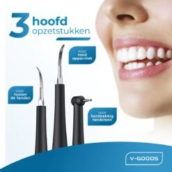 Professionele Tandsteen Verwijderaar - 5 Standen - Inclusief Tandarts Set - Met 3 Opzetstukken - Elektrisch - Tandplak -Lichaamsverzorging Winkel 1200x1200 1217