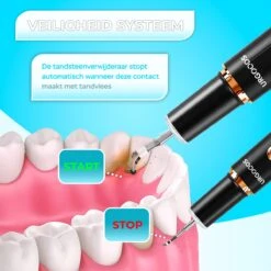 Tandsteen Verwijderaar Set - Elektrisch - Sonisch - Draadloos - Tandplak Verwijderen - Wit -Lichaamsverzorging Winkel 1200x1200 1242