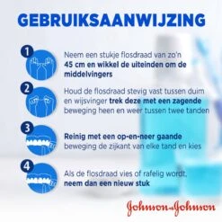 Johnson & Johnson Reach Dental Waxed Floss Flosdraad- 200 M - Flosdraad -Lichaamsverzorging Winkel 1200x1200 1313